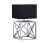 Geometric Table Lamp With Black Shade