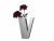 Silver Letter V Vase