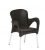 Black Cafeteria Chair With Arms
