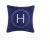 Blue Initial H Cushion