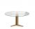 Glass And Wood Restaurant Table