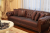 Clean Dark Brown Sofa