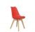 Red Laminated Restaurant Chair