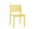 Yellow Armless Supreme Wood Cafeteria Chair