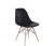 Black Armless Swivel Cafeteria Chair