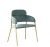 Pale Turquoise Semicircular Restaurant Chair