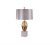 Glass And Gold Table Lamp