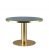 Brass Restaurant Table With Column Base