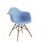 Blue Swivel Cafeteria Chair