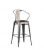 High French Steel Outdoor Cafe Chair