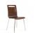 Solid Wood Walnut Restaurant Chair With Back Handle