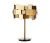 Abstract Gold Metal Table Lamp