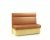 Stackable Sand Leather Restaurant Sofa