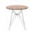 Clear Round Wood Restaurant Table